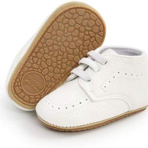 White Baby Infant Non Slip shoe- Multiple Sizes Available